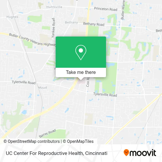 UC Center For Reproductive Health map