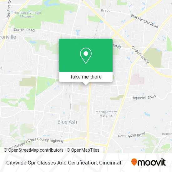 Citywide Cpr Classes And Certification map
