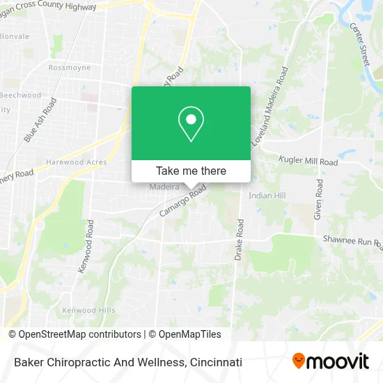 Baker Chiropractic And Wellness map