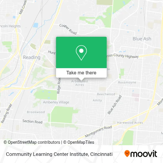 Community Learning Center Institute map