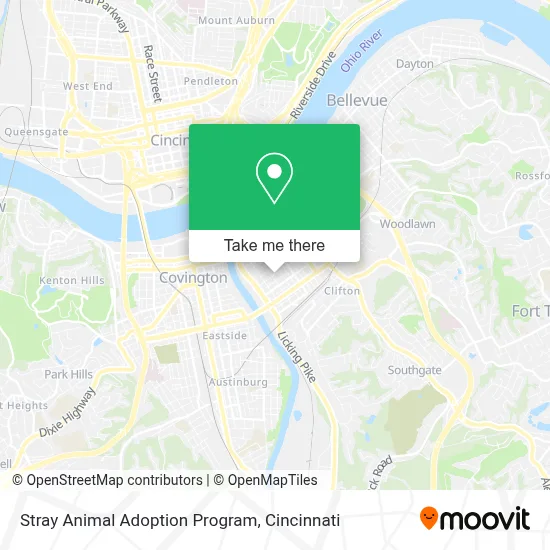 Stray Animal Adoption Program map