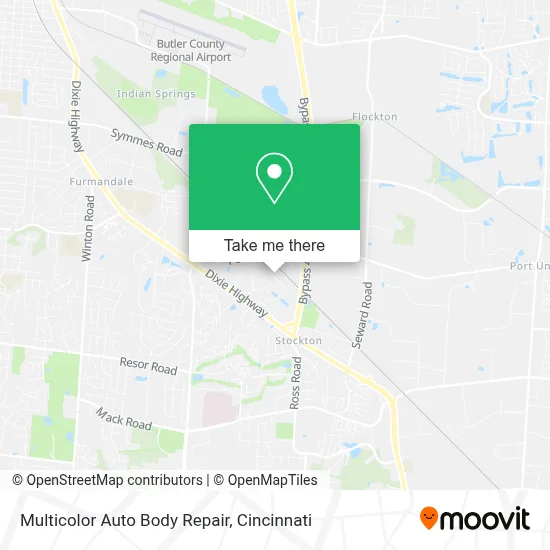 Multicolor Auto Body Repair map