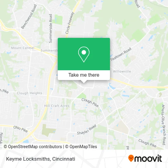 Keyme Locksmiths map