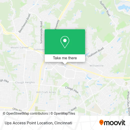 Ups Access Point Location map
