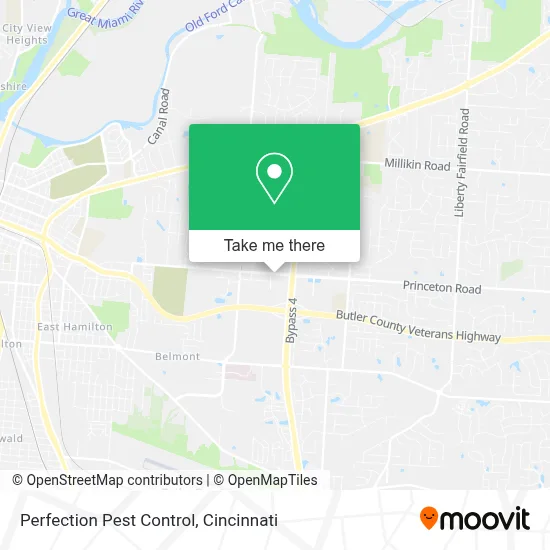 Perfection Pest Control map
