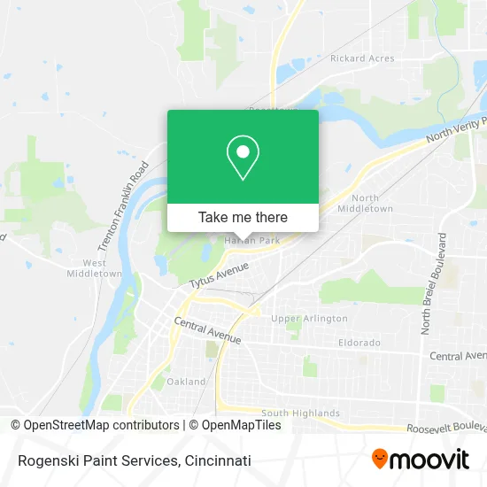 Rogenski Paint Services map