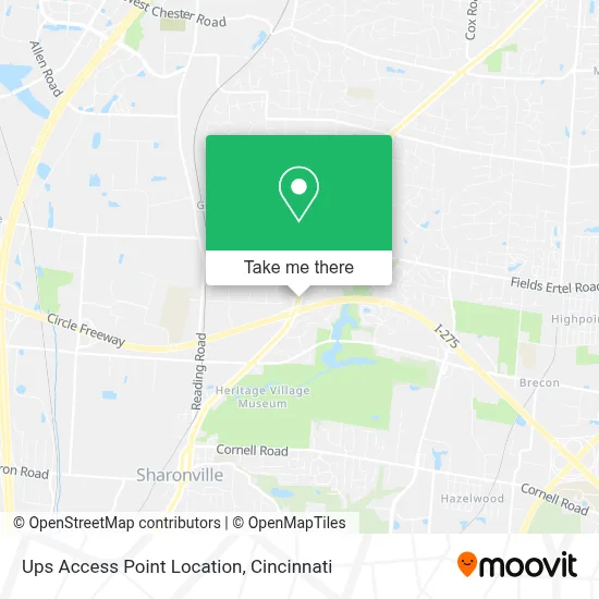 Ups Access Point Location map