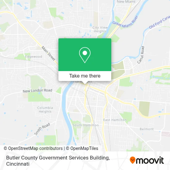 Butler County Government Services Building map