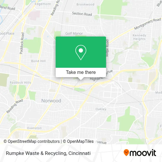 Rumpke Waste & Recycling map