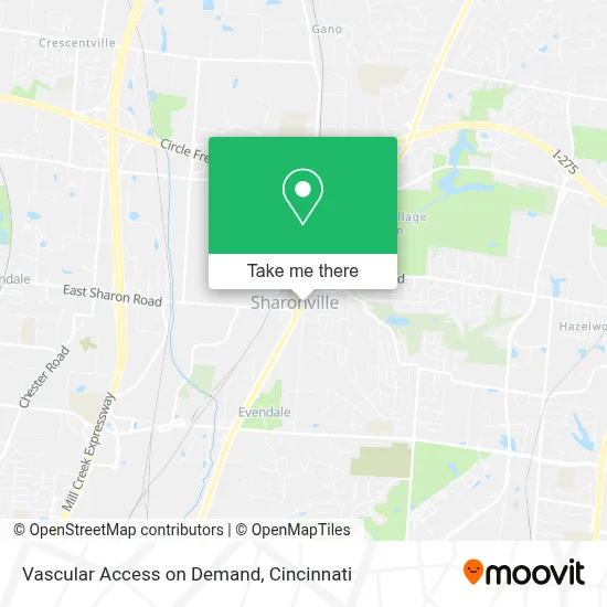 Vascular Access on Demand map