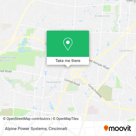 Alpine Power Systems map