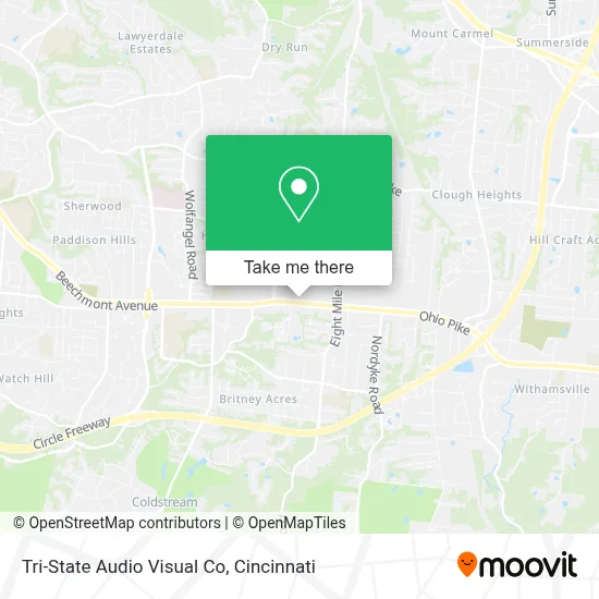 Tri-State Audio Visual Co map