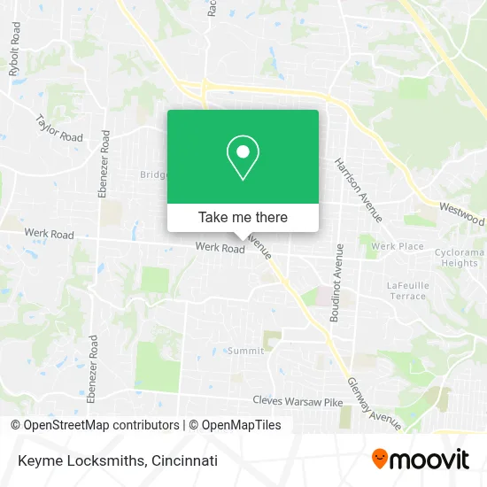 Keyme Locksmiths map