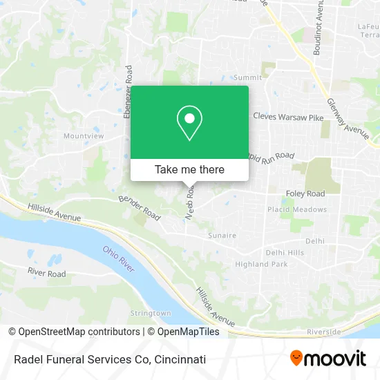 Radel Funeral Services Co map