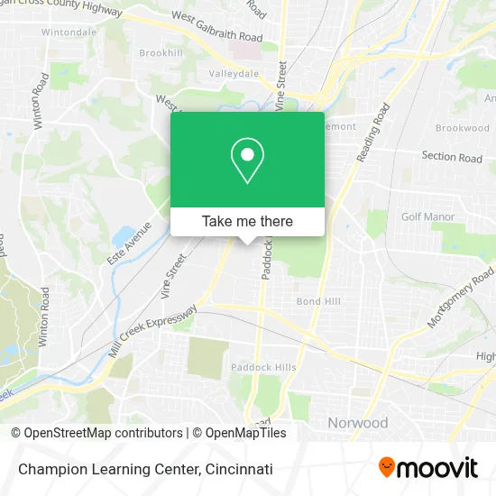 Champion Learning Center map