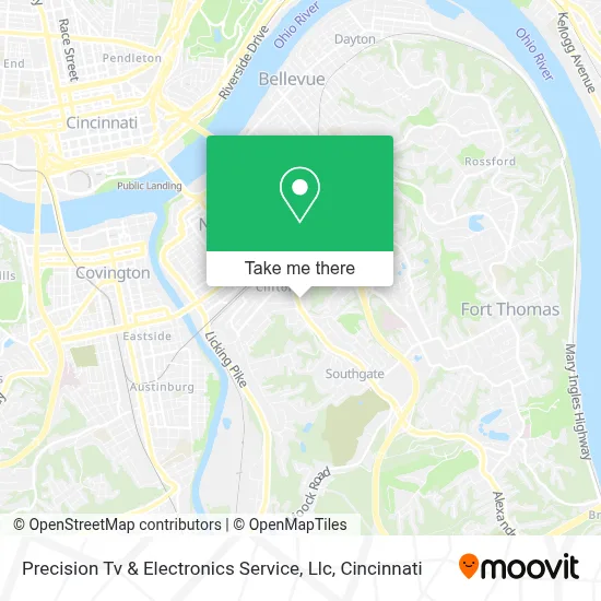 Precision Tv & Electronics Service, Llc map