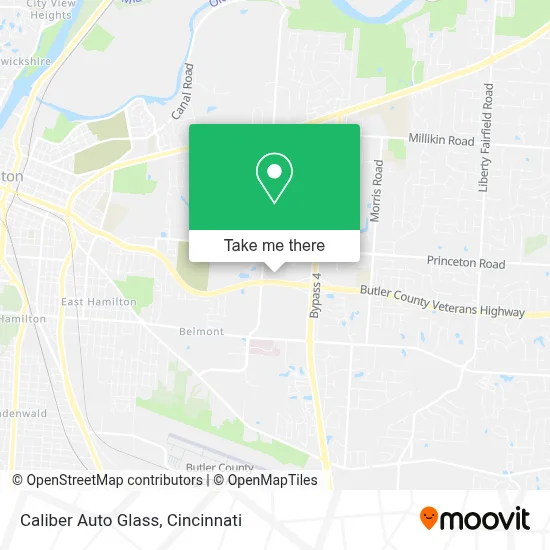 Caliber Auto Glass map
