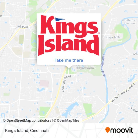 Kings Island map