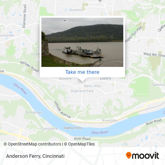 Anderson Ferry map