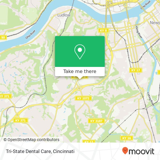 Mapa de Tri-State Dental Care