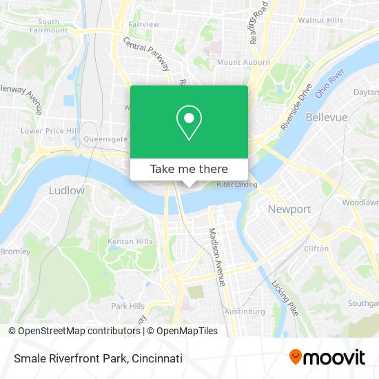 Smale Riverfront Park map