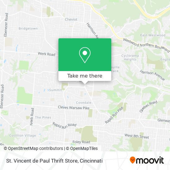 Mapa de St. Vincent de Paul Thrift Store