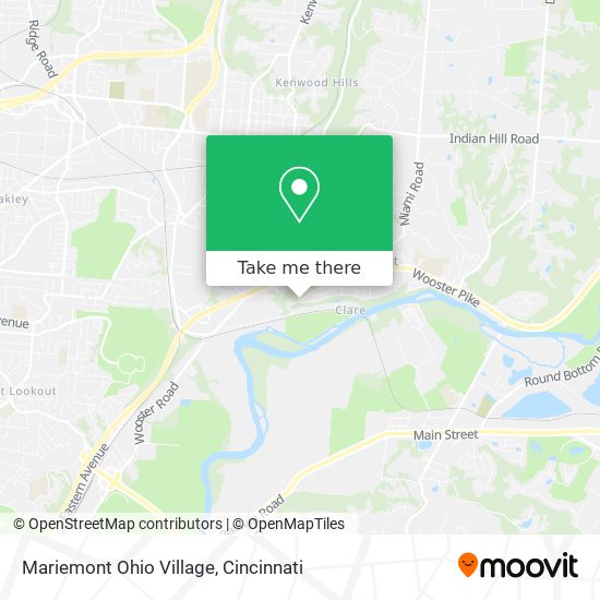 Mapa de Mariemont Ohio Village