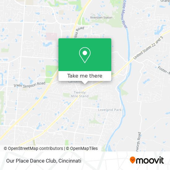 Our Place Dance Club map