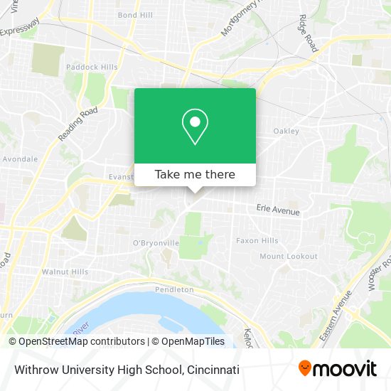 Mapa de Withrow University High School