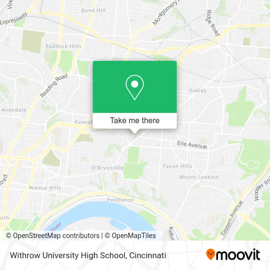 Withrow University High School map