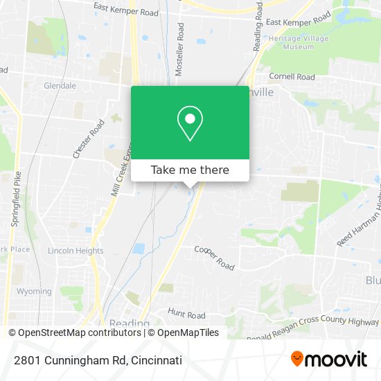 2801 Cunningham Rd map