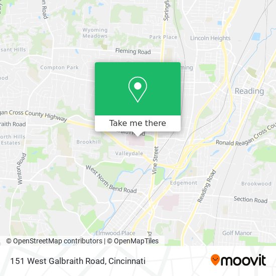 151 West Galbraith Road map