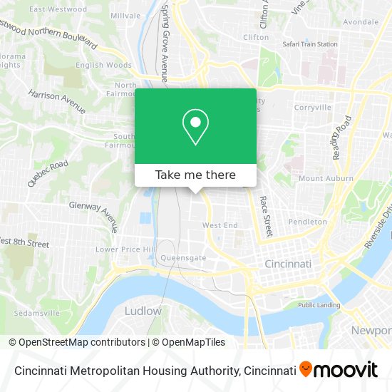 Mapa de Cincinnati Metropolitan Housing Authority