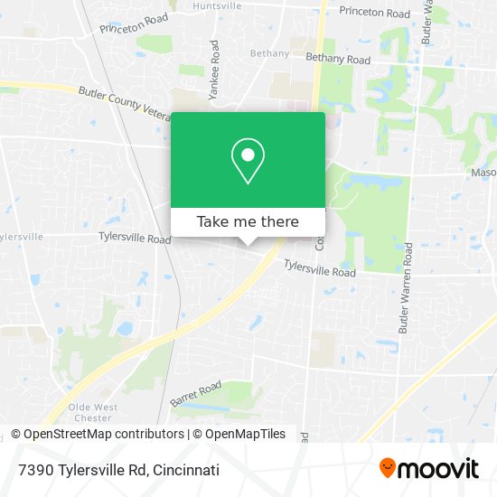 Mapa de 7390 Tylersville Rd