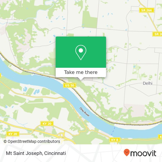 Mt Saint Joseph map