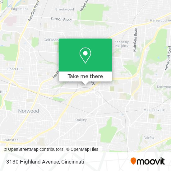 3130 Highland Avenue map