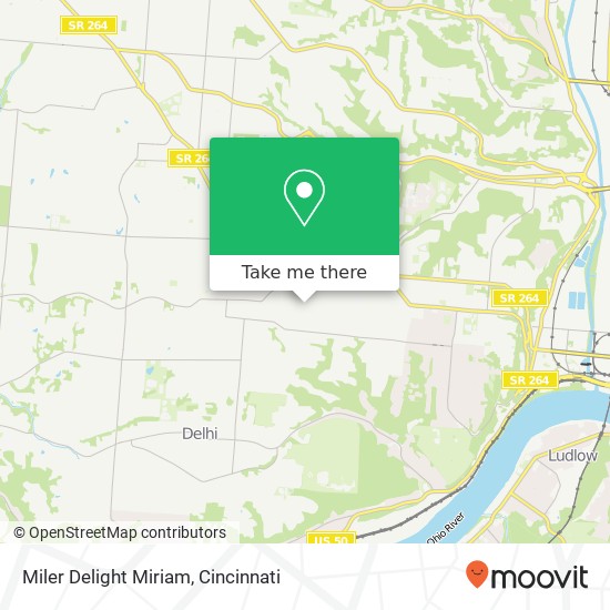 Mapa de Miler Delight Miriam, 1002 Kreis Ln Cincinnati, OH 45205