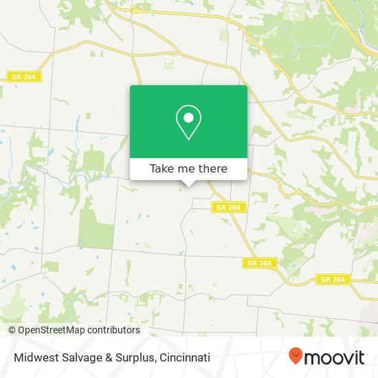 Mapa de Midwest Salvage & Surplus, 5150 Glencrossing Way Cincinnati, OH 45238