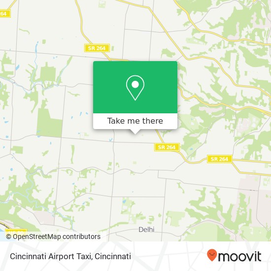 Mapa de Cincinnati Airport Taxi