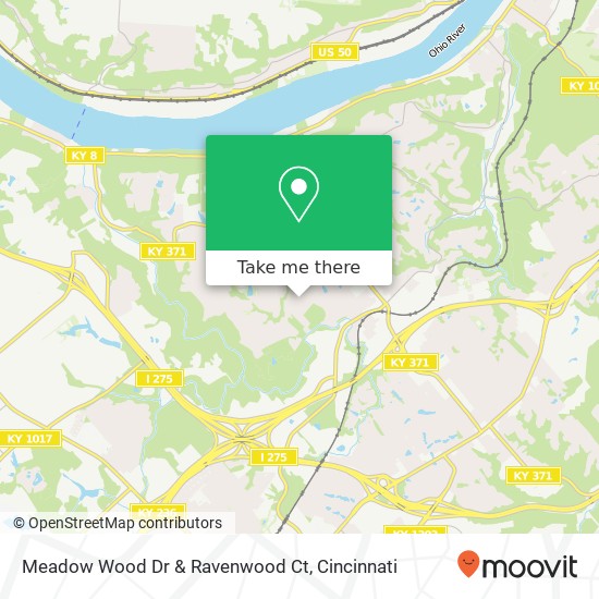 Mapa de Meadow Wood Dr & Ravenwood Ct