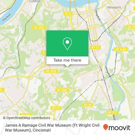 James A Ramage Civil War Museum (Ft Wright Civil War Museum) map