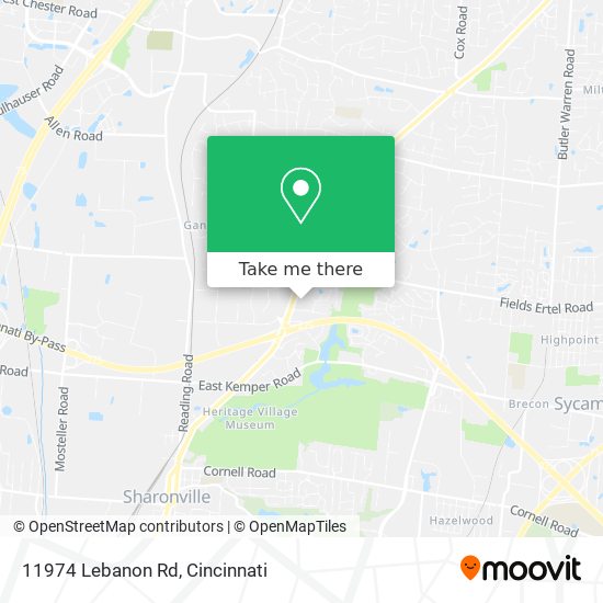 Mapa de 11974 Lebanon Rd