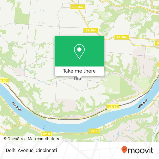 Mapa de Delhi Avenue