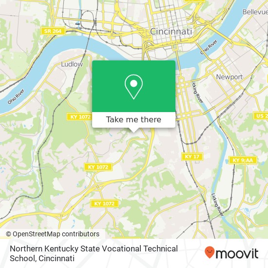 Mapa de Northern Kentucky State Vocational Technical School