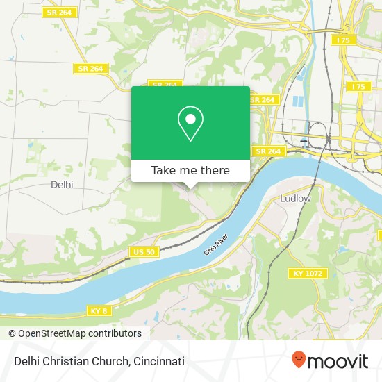 Delhi Christian Church map