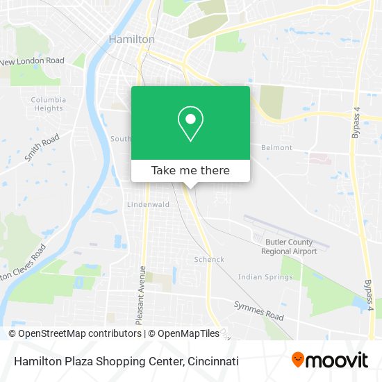 Mapa de Hamilton Plaza Shopping Center