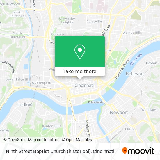 Ninth Street Baptist Church (historical) map