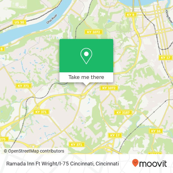 Mapa de Ramada Inn Ft Wright / I-75 Cincinnati