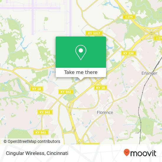 Mapa de Cingular Wireless