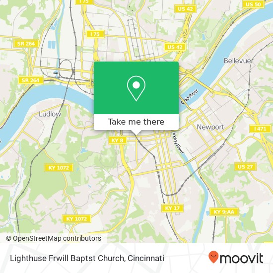 Mapa de Lighthuse Frwill Baptst Church